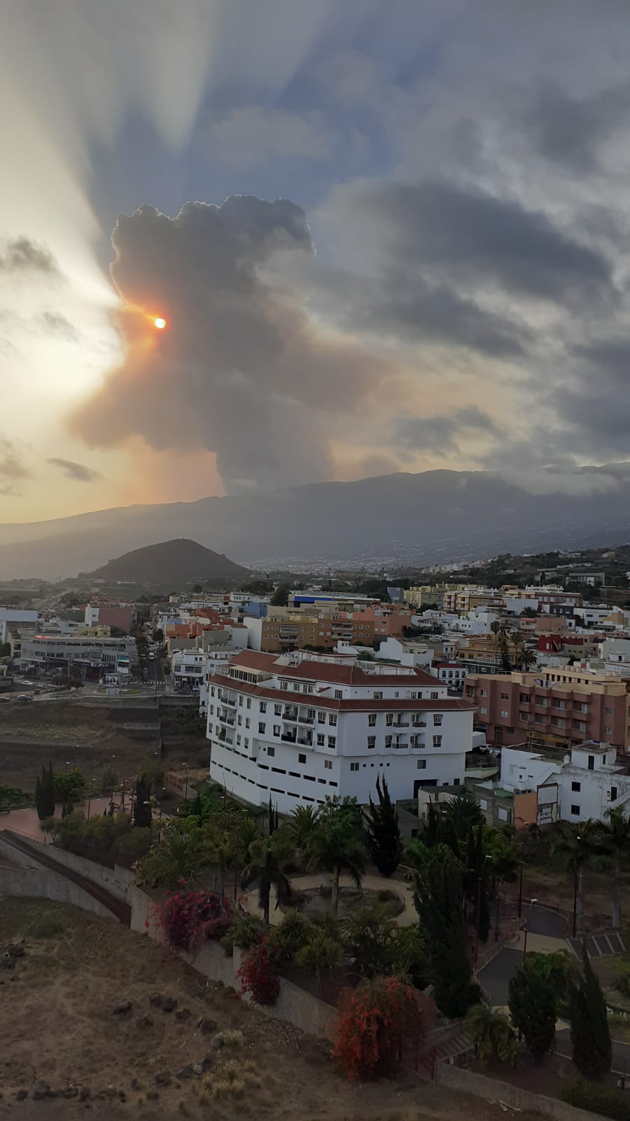 Fuego Tenerife Agosto 2023 Desde San Agustín Los Realejos