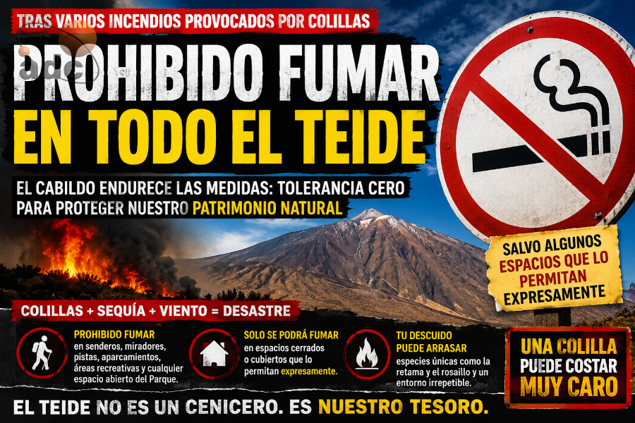 Prohibido fumar en el Teide 2